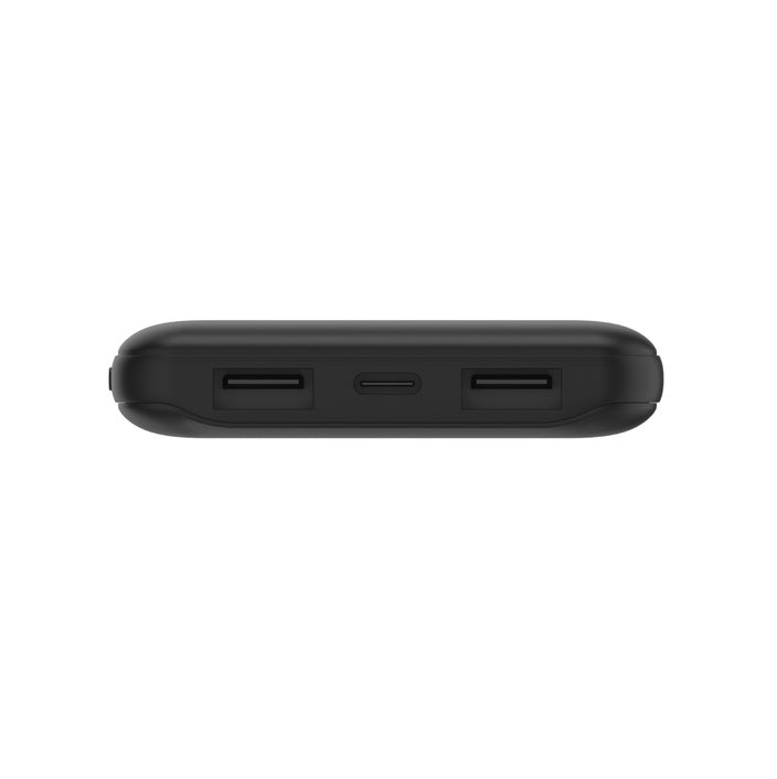 Belkin BoostCharge Power Bank 10K (3 Port) - Black (BPB011BTBK),2xUSB-A (12W),1xUSB-C (15W),USB-C to USB-A Cable,15W Total Power,2 Years Warranty