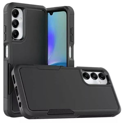 Phonix Samsung Galaxy A56  Galaxy A36 5G (6.7 ft) Armor Light Case Black - Two Tough Layers, Port Covers, No Slip Grippy Edges, Durable, Rugged, Sleek