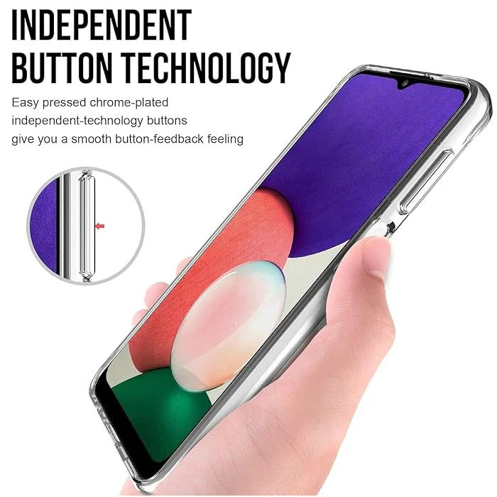 Phonix Samsung Galaxy A26 5G (6.7 ft) Jelly Clear Case - Advanced Air cushion,Tough Gel Material,Raised Front BezeL,long-lasting Protection,Extra Grip