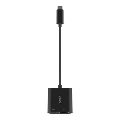 Belkin Connect USB-C to Ethernet  Charge Adapter - Black (INC019BTBK),100W,Ethernet Connection Supporting 10 100 1000 Mbps, Compact, 2 Years Warranty