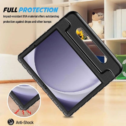 Pisen Samsung Galaxy Tab A9 (11 ft) Kid Friendly Case Black - Shockproof, Raised Edges, 180 degree Rotation, Portable  Lightweight, Perfect for Kid