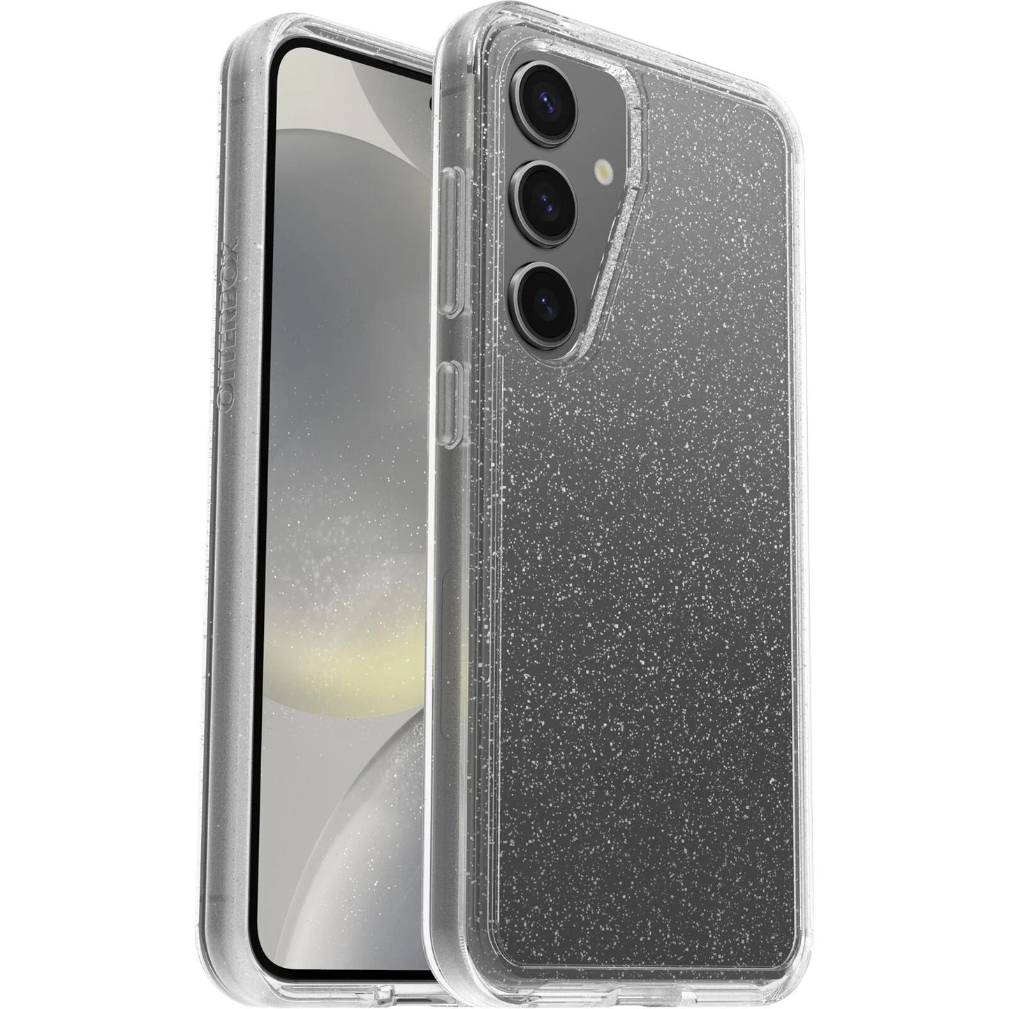 OtterBox Symmetry Clear Samsung Galaxy S24 5G (6.2 ft) Case Stardust (Clear Glitter)- (77-94592),DROP 3X Military Standard,Ultra-Sleek,7 Years Warranty