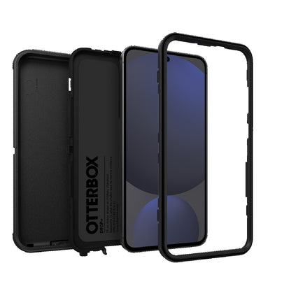 OtterBox Defender Samsung Galaxy S24 FE 5G (6.7 ft) Case Black - (77-97095), DROP 7X Military Standard, Multi-Layer, Port Covers, 7 Years Warranty