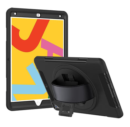 USP Rugged Samsung Galaxy Tab A7 Lite (8.7 ft) Case Black - Built-in-Kickstand,Adjustable Hand Strap, Pen Holder,DropProof,ShockProof