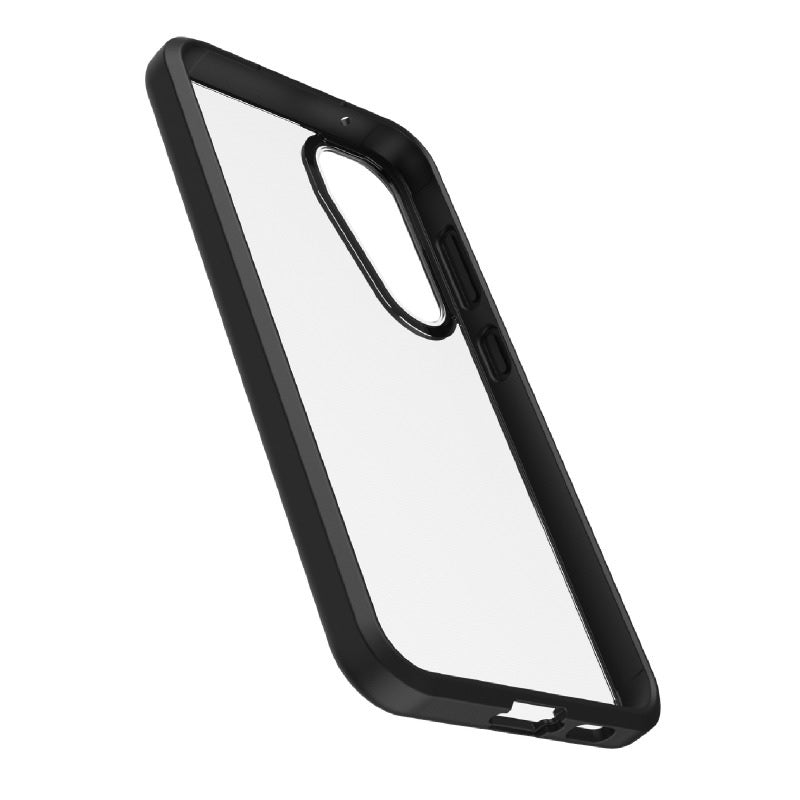 OtterBox React Samsung Galaxy S23 FE (6.4 ft) Case Black Crystal (Clear Black) - (77-94251),Antimicrobial,DROP Military Standard, 7 Years Warranty