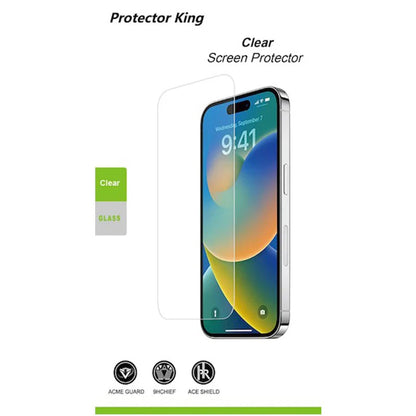 Protector King Samsung Galaxy A56  Galaxy A36 5G (6.7 ft) 2.5D Tempered Glass Screen Protector Clear : Full Coverage, 9H Hardness, Bubble-free