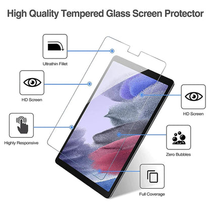 USP Samsung Galaxy Tab A7 Lite (8.7 ft) Tempered Glass Screen Protector : Full Coverage, 9H Hardness, Bubble-free, Anti-fingerprint, Original Touch Feel