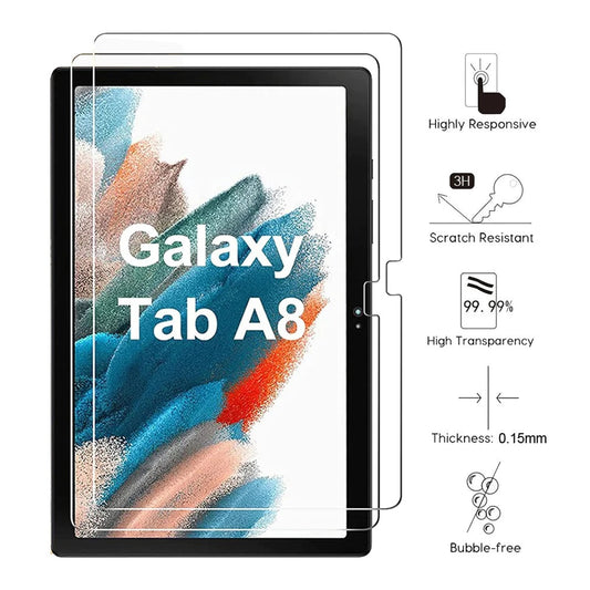 USP Samsung Galaxy Tab A8 (10.5 ft ft) Tempered Glass Screen Protector : Full Coverage, 9H Hardness, Bubble-free, Anti-fingerprint, Original Touch Feel