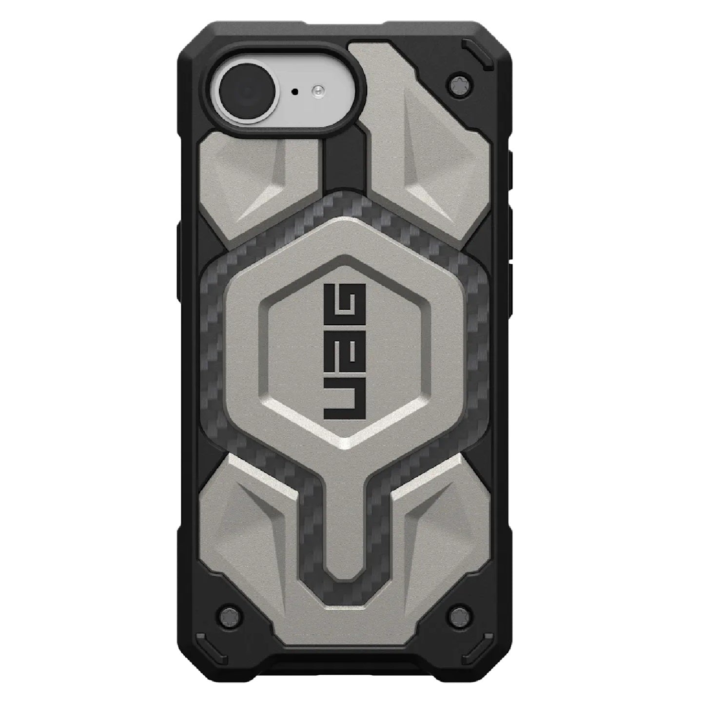UAG Monarch Pro MagSafe iPhone 16E (6.1 ft) Rugged Case-Titanium (114497113636), 25ft. Drop Protection, Drop 5X MilitaryTest Standard,10 Years Warranty