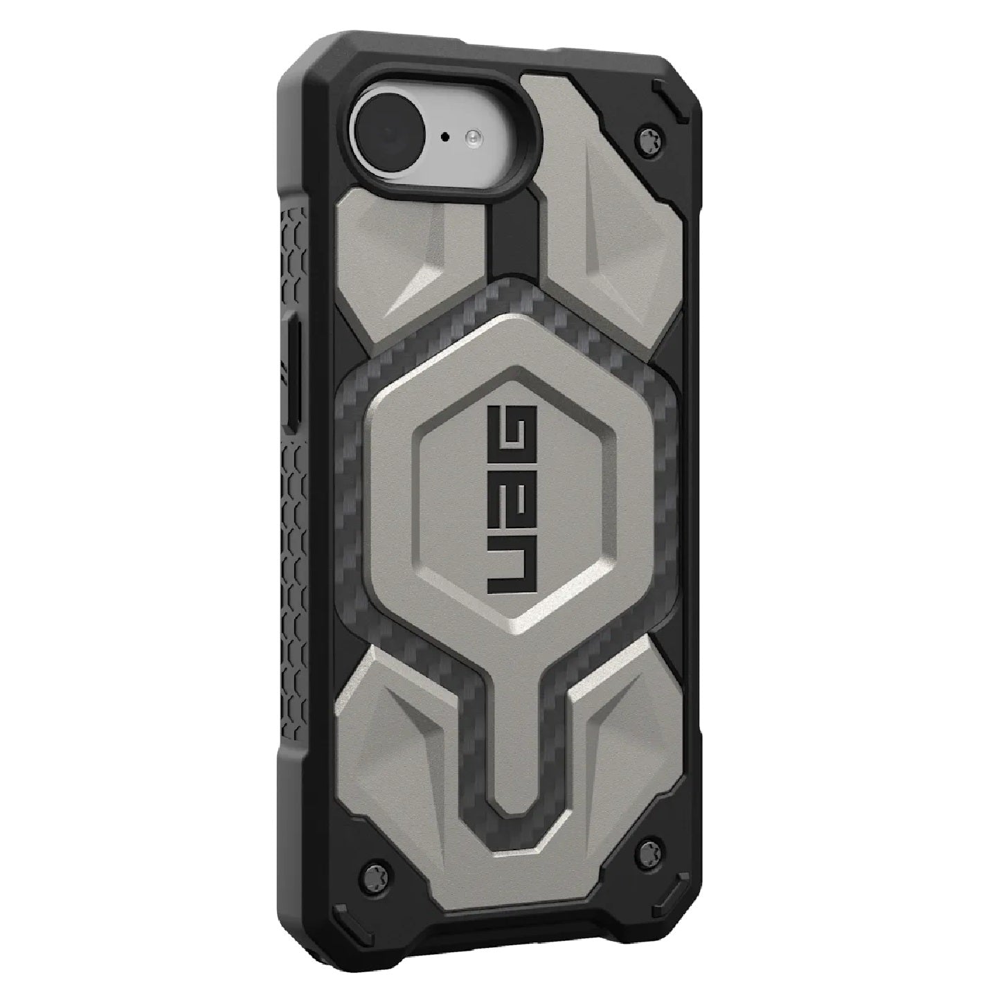 UAG Monarch Pro MagSafe iPhone 16E (6.1 ft) Rugged Case-Titanium (114497113636), 25ft. Drop Protection, Drop 5X MilitaryTest Standard,10 Years Warranty