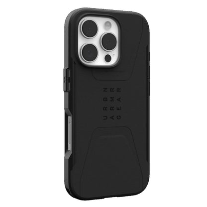 UAG Civilian MagSafe Apple iPhone 16 Pro Max (6.9 ft) Rugged Case - Black (114445114040),20ft. Drop Protection (6M),Tactical Grip, 10 Years Warranty