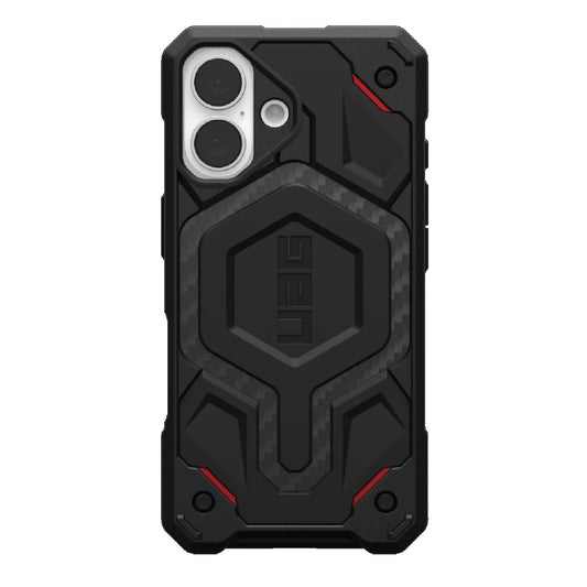 UAG Monarch Pro MagSafe Kevlar Apple iPhone 16 Plus (6.7 ft) Rugged Case - Kevlar Black (114455113940), 25ft. Drop Protection (7.6M), 10 Years Warranty