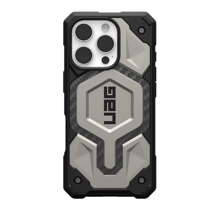UAG Monarch Pro MagSafe Apple iPhone 16 Pro Max (6.9 ft)  Rugged Case - Titanium (114457113636), 25ft. Drop Protection(7.6M), 10 Years Warranty