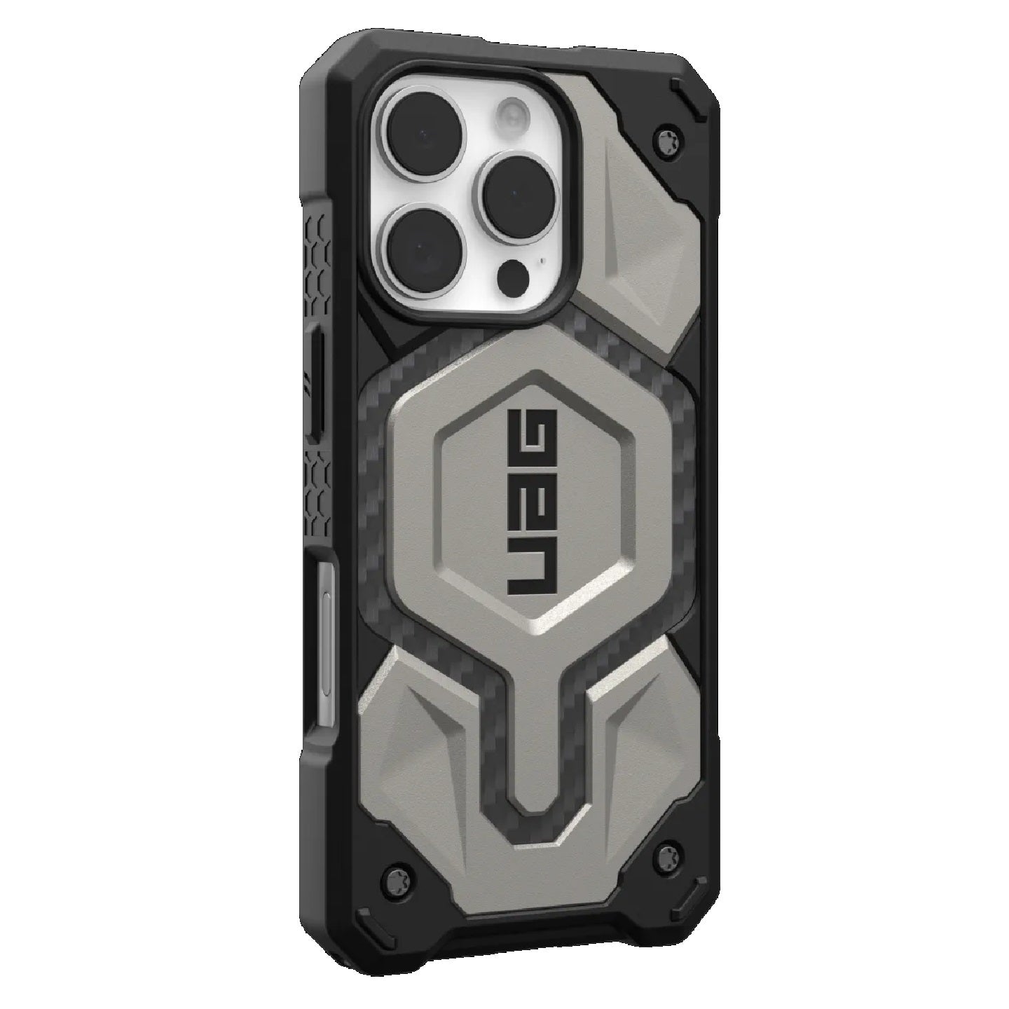 UAG Monarch Pro MagSafe Apple iPhone 16 Pro Max (6.9 ft)  Rugged Case - Titanium (114457113636), 25ft. Drop Protection(7.6M), 10 Years Warranty