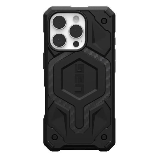 UAG Monarch Pro MagSafe Apple iPhone 16 Pro (6.3 ft) Rugged Case - Carbon Fiber (114456114242), 25ft. Drop Protection (7.6M), 10 Years Warranty