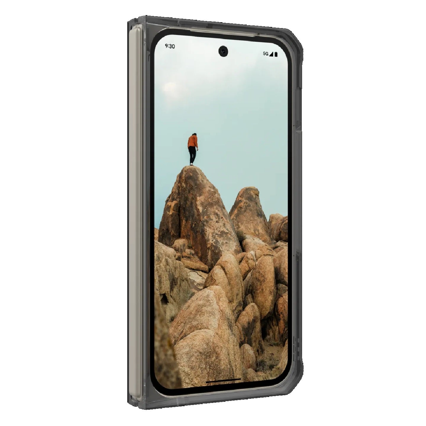 UAG Plyo Google Pixel 9 Pro Fold Rugged Case - Ash (614459113131), 16 ft. Drop Protection (4.8M), Wireless Charging Compatible, 10 Years Warranty