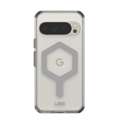 UAG Plyo Pro Google Pixel 9 Pro (6.3 ft) Rugged Case - Ice Silver (614458114333), 16 ft.Drop Protection(4.8M),Built-In Magnetic Module,10 Years Warranty