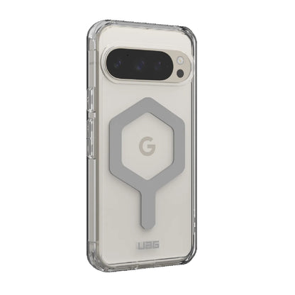 UAG Plyo Pro Google Pixel 9 Pro (6.3 ft) Rugged Case - Ice Silver (614458114333), 16 ft.Drop Protection(4.8M),Built-In Magnetic Module,10 Years Warranty