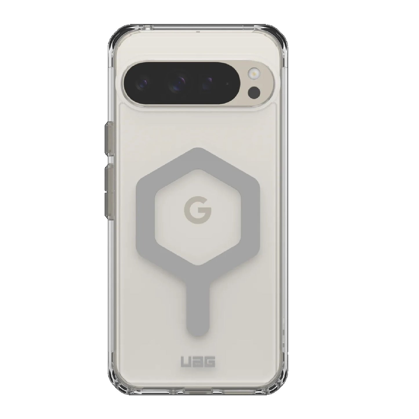UAG Plyo Pro Google Pixel 9 Pro XL (6.8 ft) Rugged Case - Ice Silver (614456114333), 16 ft. Drop Protection (4.8M), Air-Soft Corners, 10 Years Warranty