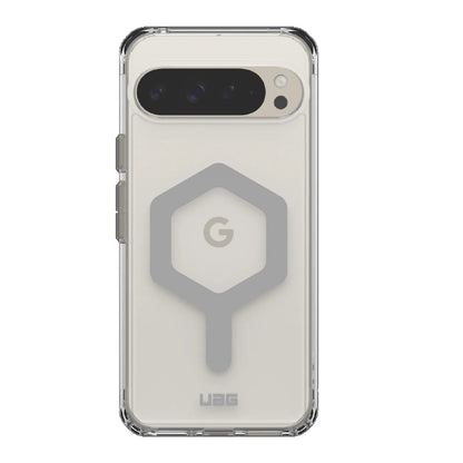UAG Plyo Pro Google Pixel 9 Pro XL (6.8 ft) Rugged Case - Ice Silver (614456114333), 16 ft. Drop Protection (4.8M), Air-Soft Corners, 10 Years Warranty