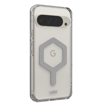 UAG Plyo Pro Google Pixel 9 Pro XL (6.8 ft) Rugged Case - Ice Silver (614456114333), 16 ft. Drop Protection (4.8M), Air-Soft Corners, 10 Years Warranty