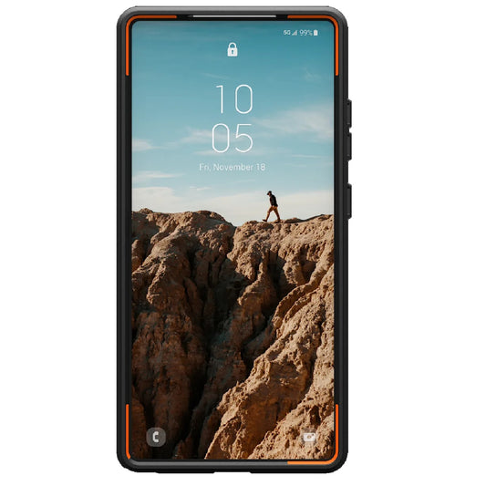 UAG Civilian Magnetic Samsung Galaxy S25 Ultra 5G (6.9 ft) Rugged Case - Olive Drab Orange (214473117297), 20ft. Drop Protection (6M), 10 Years Warranty