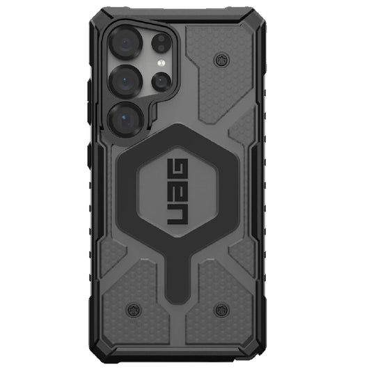 UAG Pathfinder Clear Magnetic Samsung Galaxy S25 Ultra 5G (6.9 ft) Rugged Case - Ash (214483113131), 18ft. Drop Protection (5.4M), 10 Years Warranty