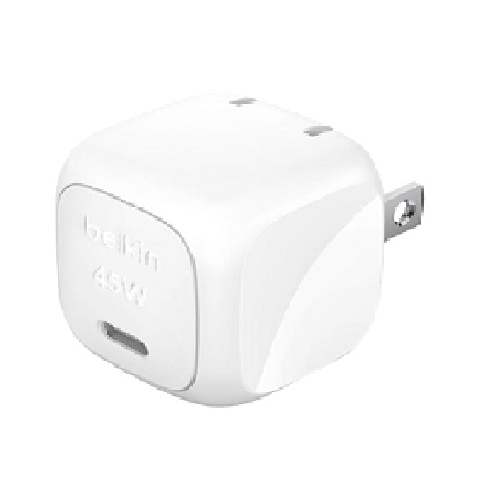 Belkin BoostCharge Compact 45W USB-C PD 3.1 Wall Charger - White (WCA013auWH), Dynamic Power,Safe  Efficient, Compact  Travel-Ready,2 Years Warranty