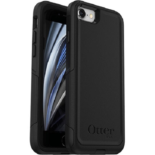 OtterBox Commuter Apple iPhone SE (3rd  2nd Gen) and iPhone 8 7 Case Black - (77-56650), DROP 3X Military Standard, Dual-Layer, 7 Years Warranty