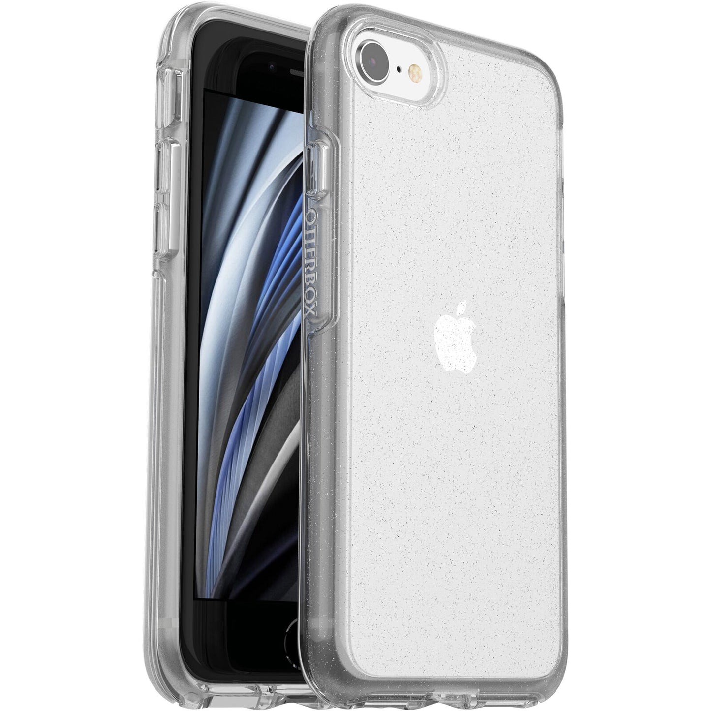OtterBox Symmetry Clear Apple iPhone SE (3rd  2nd Gen) and iPhone 8 7 Case Stardust (Clear Glitter) - (77-56720), 7 Years Warranty