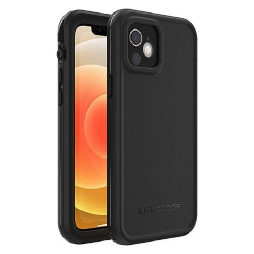 LifeProof FRE Apple iPhone 12 Case Black - (77-82137), WaterProof, 2M DropProof, DirtProof, 360 degree Protection Built-In Screen-Cover, 7 Years Warranty