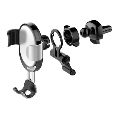 (LS) Verbatim Verbatim Car Air Vent Phone Holder Gravity with Grip - Silver