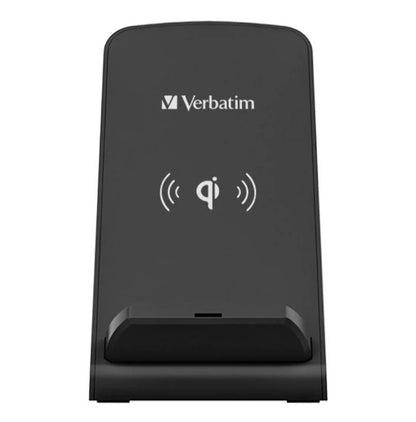 (LS)Verbatim Wireless Charging Stand 10W - Mobile Devices, Android, IOS, Apple, Samsung, Oppo, Nokia, Sony. Black, Qi Charge, OCP, FOD, OTP, OVP