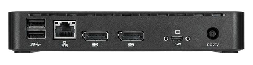 Targus Universal USB-C Dual Video 4K Docking Station with 65W Power Delivery Support 1x5K or 2x4K UHD 60Hz 2xDP USB-C 3xUSB-A GLAN Audio Combo