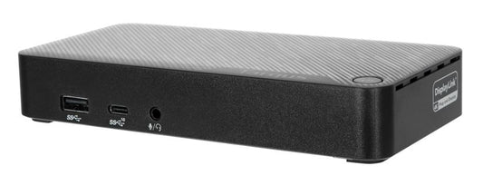 Targus Universal USB-C Dual Video 4K Docking Station with 65W Power Delivery Support 1x5K or 2x4K UHD 60Hz 2xDP USB-C 3xUSB-A GLAN Audio Combo