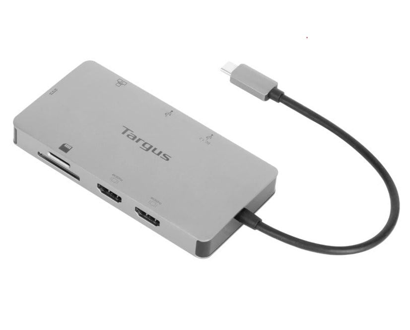 Targus USB-C Dual HDMI 4K Docking Station with 100W Power Delivery Pass-Thru 2xHDMI 2xUSB 3.2 1xSD 1xMicroSD 1xGigabit LAN