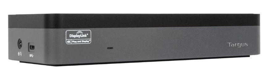 Targus Universal USB-C Quad 4K Video Docking Station With 100w Power Delivery 4xHDMI 4xDP 4xUSB-A 2xUSB-C GLAN Audio for PC MacBook Chrome Linux