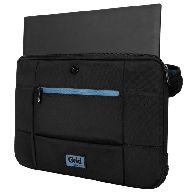 Targus 13-14.1 ft Grid High-Impact Slipcase - Notebook, Tablet Case Protects from a 1.2m drops on concrete TBS654GL