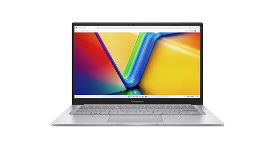 ASUS Vivobook X14 14 ft FHD Intel I5-1334U USB-C, Win11 H, 16GB 512GB SSD, DIRAC Erogesense KB, 1.4kg, Transparent Silver ,1yr wty Notebook