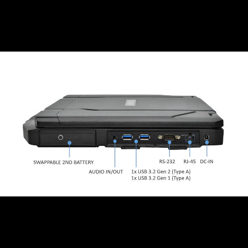 DURABOOK S14I, 14 ft Sunlight Readable Full HD (1000 nits), Intel Core Ultra 5 125U, Windows 11, 16GB RAM, 512GB PCIe SSD,Wi-Fi 7,  3 year Warranty