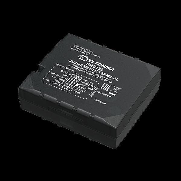 Teltonika Hard Wired Fleet Management System - High Gain GNSS and IoT GSM Antennas, Internal Backup Battery