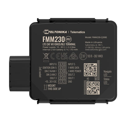 Teltonika FMM230 - Water-Resistant 4G LTE Cat M1 Tracker with Flexible Inputs Configuration, IP67, CAT M1