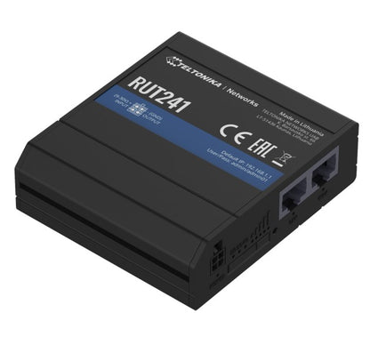 Teltonika RUT241 Industrial Cellular Router, Instant LTE Failover, Compact and Powerful Industrial 4G LTE Router Firewall, PSU included