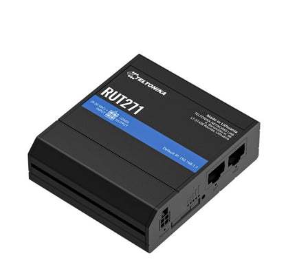 Teltonika RUT271 Redcap 5G Router, Instant LTE Failover, Backward Compatible with 4G LTE Cat 4, Low Latency, High Capacity, PSU included
