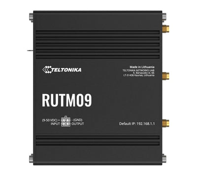 Teltonika RUTM09 wireless 4G LTE, 2 SIM cards, 4 x RJ45 ports, 10 100 1000 Mbps, PSU included