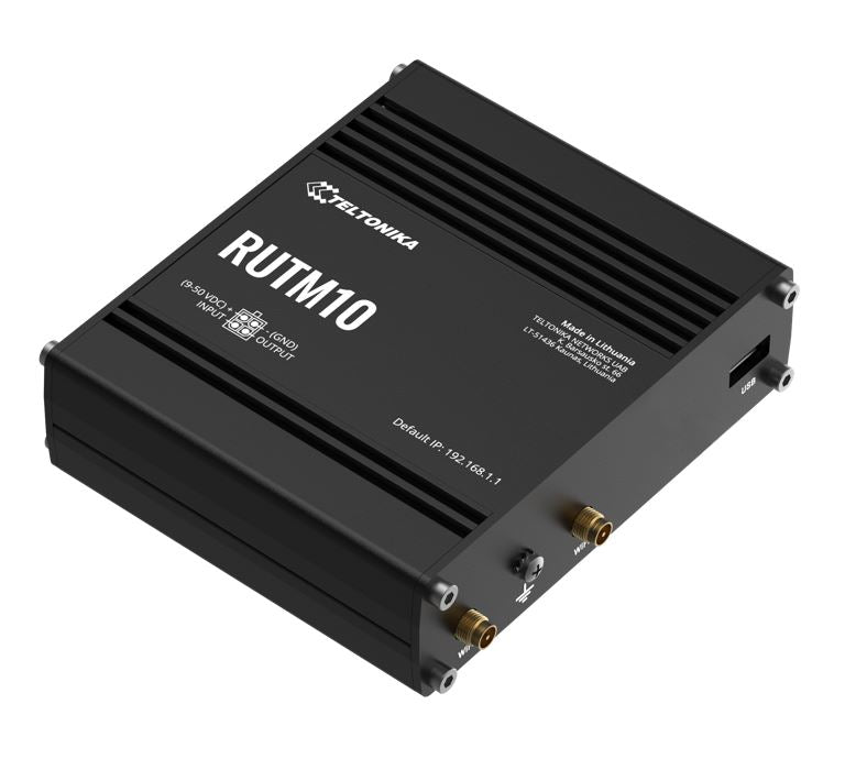 Teltonika RUTM10 wired with 4x Gigabit Ethernet ports, Dual-band Wi-Fi, 128 tag port-based VLANs, PSU included