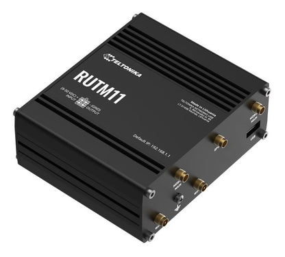 Teltonika RUTM11 Industrial 4G LTE Dual-band Wi-Fi, 4 x Gigabit RJ45 ports, USB, and up to 128 tag port-based VLANs, PSU included