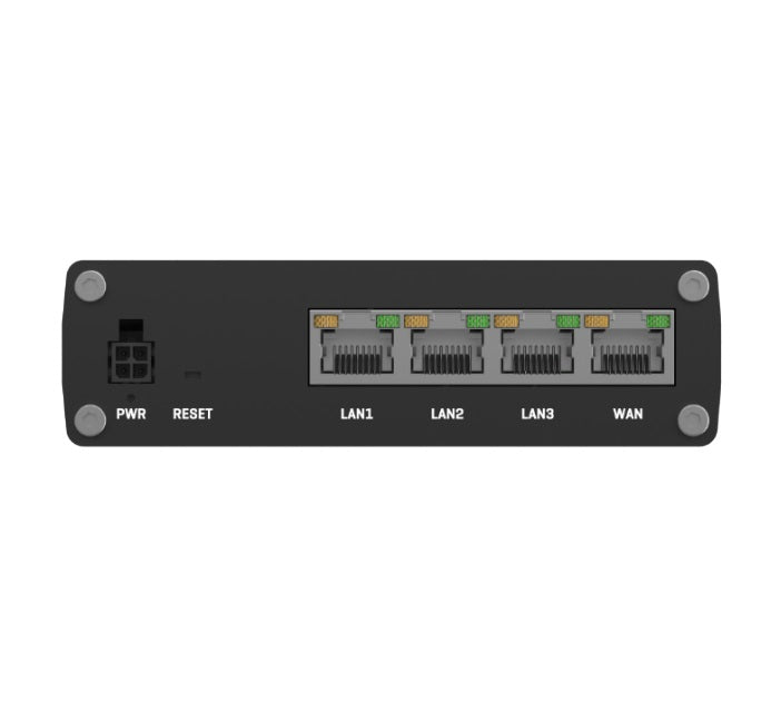Teltonika RUTX08 Industrial Ethernet Router, Next Gen VPN Router for Professional Applications, Quad-Core CPU, 256 MB RAM, PSU included
