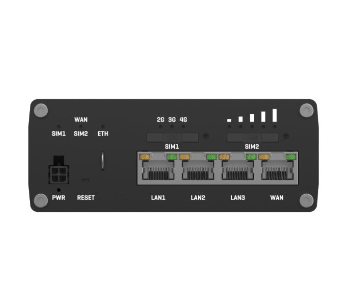 Teltonika RUTX09 Industrial Cellular Router, 4G LTE CAT 6, Dual SIM, Instant LTE Failover, Gigabit Ethernet, PSU included