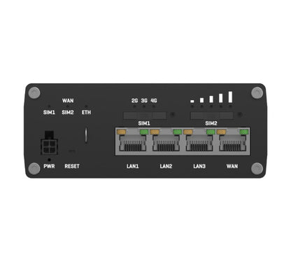 Teltonika RUTX09 Industrial Cellular Router, 4G LTE CAT 6, Dual SIM, Instant LTE Failover, Gigabit Ethernet, PSU included